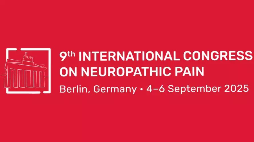 NeuPSIG 2025 Conference logo: white text with conference details on a red background