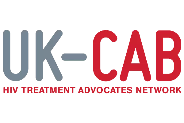 Logo of UK-CAB with the subtitle "HIV treatment advocates network"